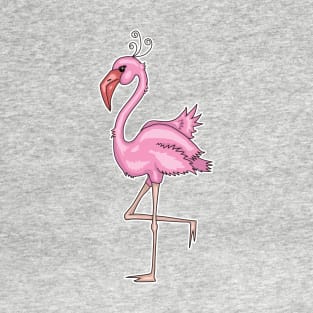 Flamingo Girl Female Gonna Put My Foot Down Cartoon Animal T-Shirt